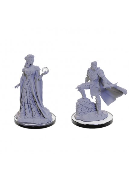 Critical Role Unpainted Miniatures: Xhorhasian Mage and Xhorhasian Prowler